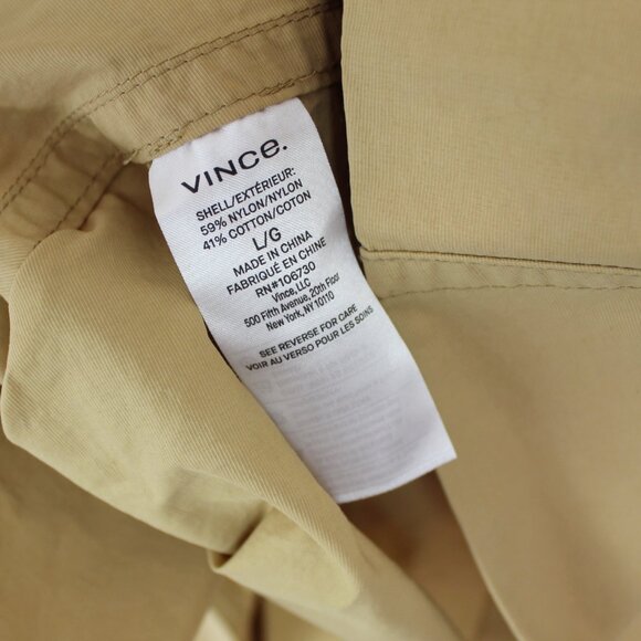 NWT Vince Drapey Tech Trench Coat– Belted Lightweight Chic Layer - Picture 10 of 16